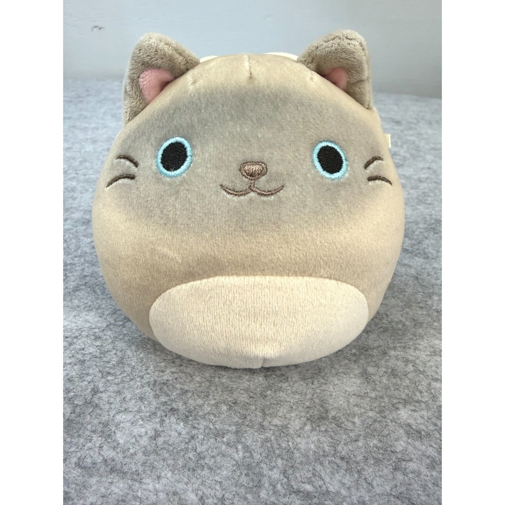 Squishmallows Felton the Siamese Cat 5 Inch Tan Brown Plush Stuffed Animal Toy‎